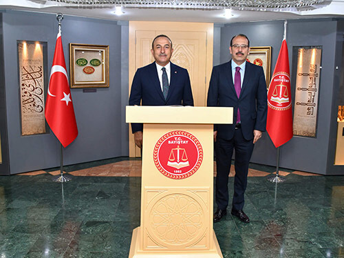 Sayıştay Başkanı Metin YENER’i, Dışişleri Bakanı Mevlüt ÇAVUŞOĞLU Ziyaret Etti