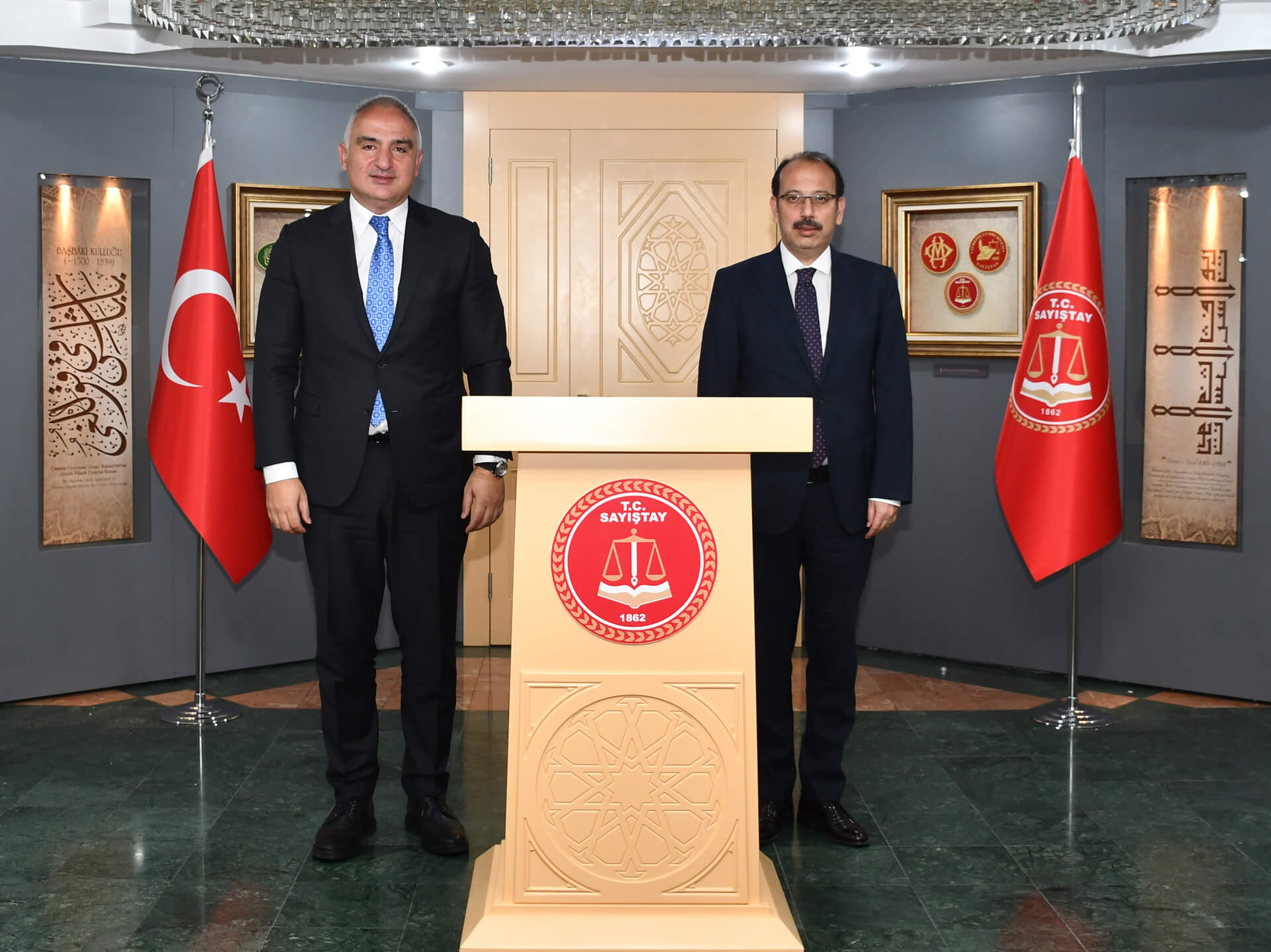 Sayıştay Başkanı Metin YENER’i, Kültür ve Turizm Bakanı Mehmet Nuri ERSOY Ziyaret Etti